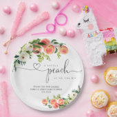 アリトルピーチベビーシャワー紙プレート ペーパープレート (パーティー)