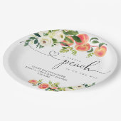 アリトルピーチベビーシャワー紙プレート ペーパープレート (アングル)