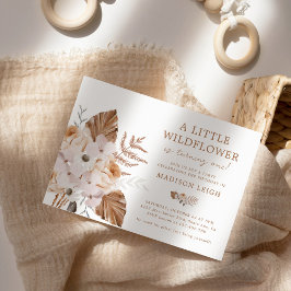 アリトルワイルドフラワー誕生日ボホブーケ 招待状