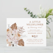 アリトルワイルドフラワー誕生日ボホブーケ 招待状 (スタンド正面)
