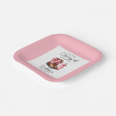 アリトル女性のカーボーイピンクウェスターロデオ紙ナプキンス ペーパープレート (傾斜あり)