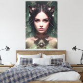 アリナザウォーターキツネ021 キャンバスプリント (インサイチュ (寝室))