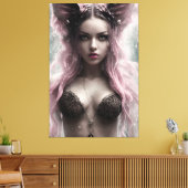 アリナザウォーターキツネ023 キャンバスプリント (インサイチュ (リビング))