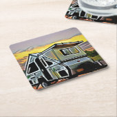 アリナーサンセットコースター スクエアペーパーコースター (アングル)