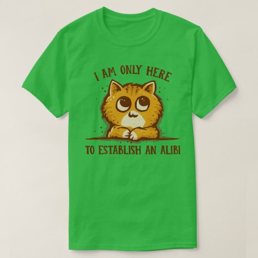 アリバイのためだけに Tシャツ (デザイン正面)