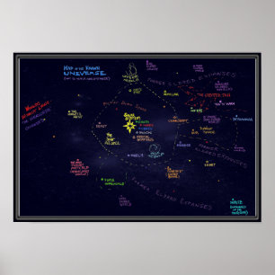アリバイのジョーンズの宇宙の地図 ポスター
