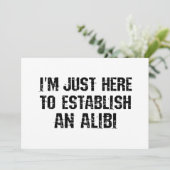 アリバイを確立するためにここにいる 招待状 (スタンド正面)