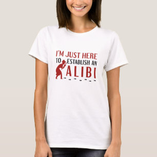 アリバイを確立する Tシャツ