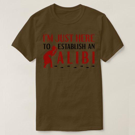 アリバイを確立1 Tシャツ (デザイン正面)