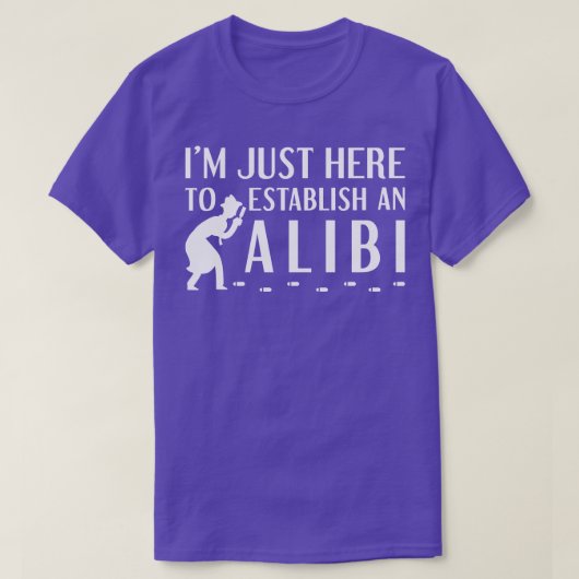 アリバイを確立2 Tシャツ (デザイン正面)