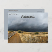 アリバカアリゾナ州の嵐の天気 ポストカード (正面/裏面)