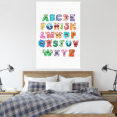 アリパーソナライズされた名姓アリT士 キャンバスプリント (インサイチュ (寝室))