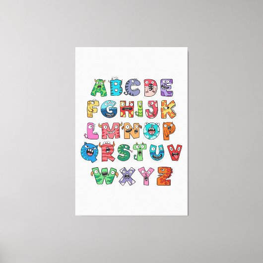 アリパーソナライズされた名姓アリT士 キャンバスプリント (正面)