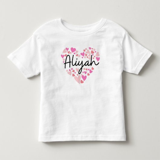 アリヤが大好き - アリヤに愛を捧げる トドラーTシャツ (正面)