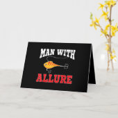 アリュア魚釣りルアー漁師Tシャツ カード (黄色い花)