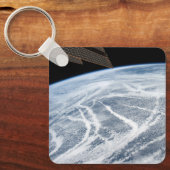 アリューシャン諸島の南の雲のパターン。 キーホルダー (正面)