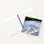 アリューシャン諸島の南の雲のパターン。 ノートブック (内部)