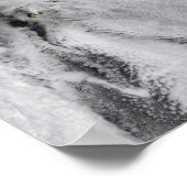 アリューシャン諸島オコク火山からのプルーム ポスター (角)