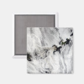 アリューシャン諸島オコク火山からのプルーム マグネット (正面/裏面)