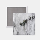 アリューシャン諸島オコク火山からのプルーム マグネット (正面/裏面)
