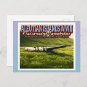 アリューシャン諸島第2次世界大戦国家記念碑 – ALASKA US ポストカード (正面/裏面)