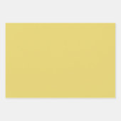 アリリド黄無地の色 ラッピングペーパーシート (正面3)