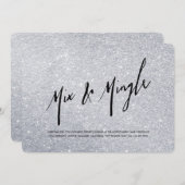 アリルシルバーホリデーパーティー招待状 招待状 (正面/裏面)