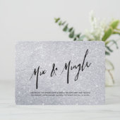 アリルシルバーホリデーパーティー招待状 招待状 (スタンド正面)