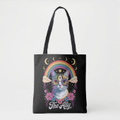アリーおもしろいカプライドサングラスゲイプライドLGBTQ トートバッグ (正面)