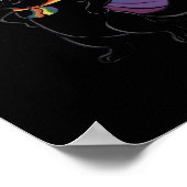 アリーおもしろいキャットレインボー国旗ゲイプライド月Lgbtq ポスター (角)