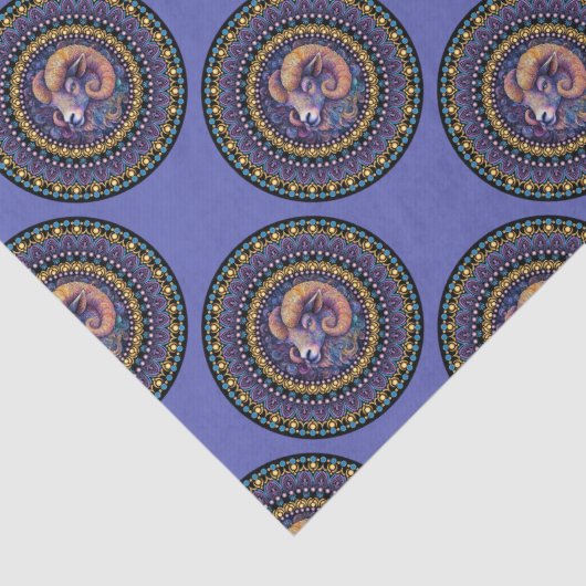 アリーお洒落ス〔占星術の〕十二宮図標識水玉模様曼荼羅 薄葉紙 (詳細)