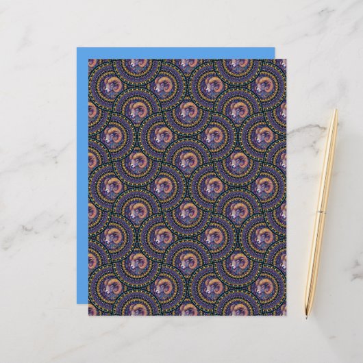 アリーお洒落ズ星占いマンダラアールデコファン (正面/裏面インサイチュ)