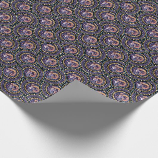 アリーお洒落ズ星占いマンダラアールデコファン ラッピングペーパー (角)