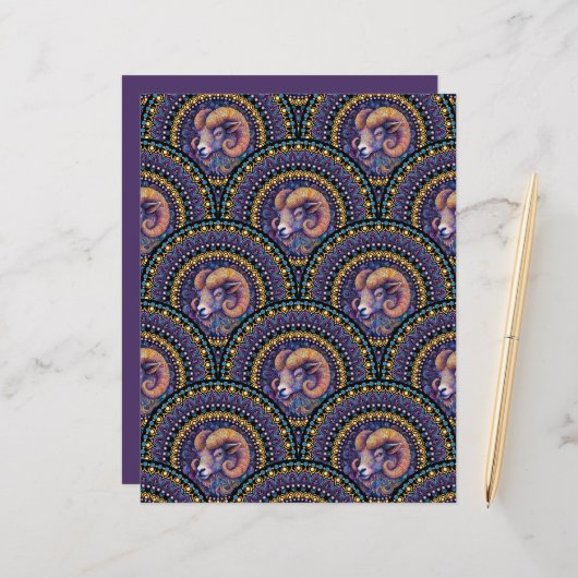 アリーお洒落ズ〔占星術の〕十二宮図マンダラアールデコホタテ (正面/裏面インサイチュ)