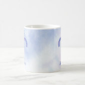 アリーかわいらしズ星占いサインパーソナライズされたパープル コーヒーマグカップ (中央)