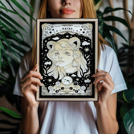 アリーはっきりしたスとダイナミック – 星占い芸術 ポスター