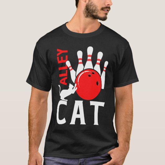アリーキャットボウラーボウリング Tシャツ (正面)