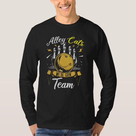 アリーキャットボウリングチーム ボウラー Tシャツ (正面)
