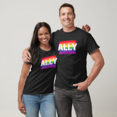 アリーゲイ旗Lgbtqサポート Tシャツ (ユニセックス)