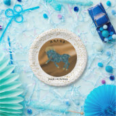 アリースタイリッシュス1st誕生日と金ゴールド紙吹雪 ペーパープレート (パーティー)