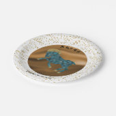 アリースタイリッシュス1st誕生日と金ゴールド紙吹雪 ペーパープレート (アングル)