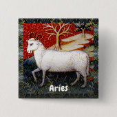 アリーズザラム〔占星術の〕十二宮図サインバースデーパーティー 缶バッジ (正面)