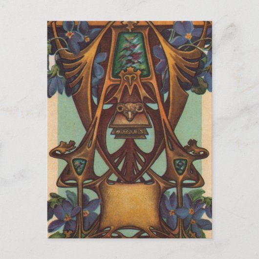 アリーズザラム – 〔占星術の〕十二宮図 ポストカード (正面)