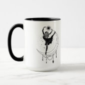アリーズ踊りガール15ozブラックリムマグ マグカップ (左)