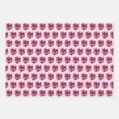 アリーズ〔占星術の〕十二宮図コケットハートお誕生日ケーキ ラッピングペーパーシート (正面3)