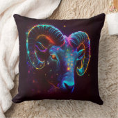 アリーズ〔占星術の〕十二宮図シナデザイン装飾用クッション クッション (ブランケット)