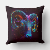 アリーズ〔占星術の〕十二宮図シナデザイン装飾用クッション クッション (裏面)