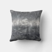 アリーズ〔占星術の〕十二宮図シンボルのシルバー動揺してスタイル クッション (裏面)