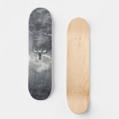 アリーズ〔占星術の〕十二宮図シンボルのシルバー動揺してスタイル スケートボード (正面)