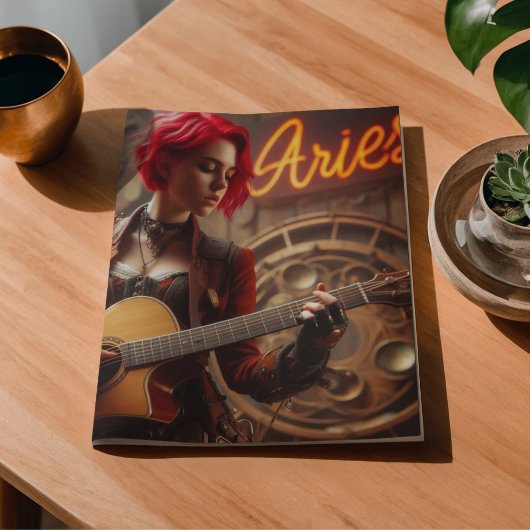 アリーズ〔占星術の〕十二宮図ミュージシャンギターデクページ 薄葉紙